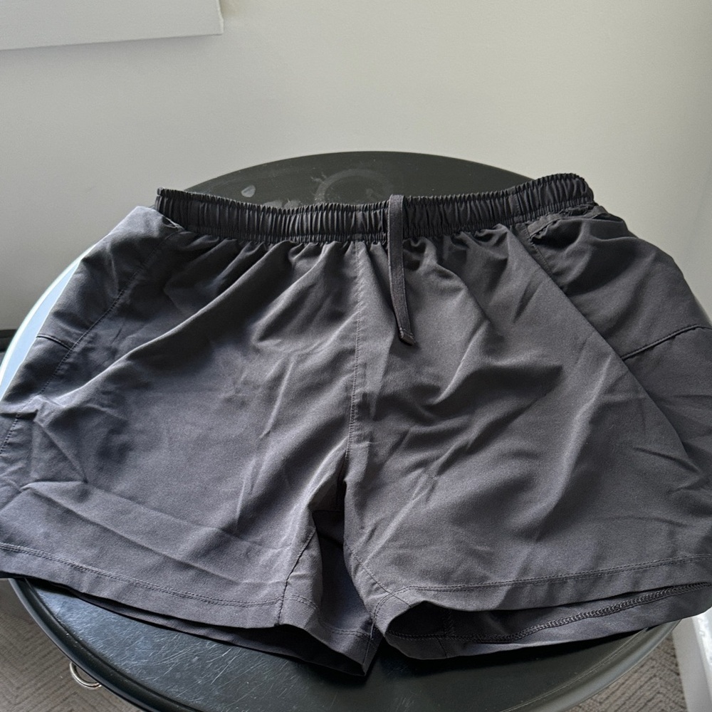 Black road runner lined Athletic running Shorts, never worn